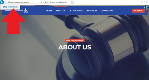 "Skip to main content website" example.