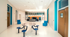 Empty room of a mental health facility