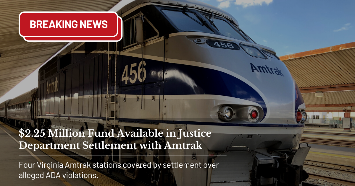 Amtrak Begins Compensating People with Disabilities disAbility Law
