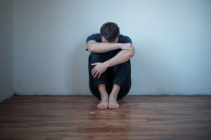 Desperate man in trouble feeling depressed